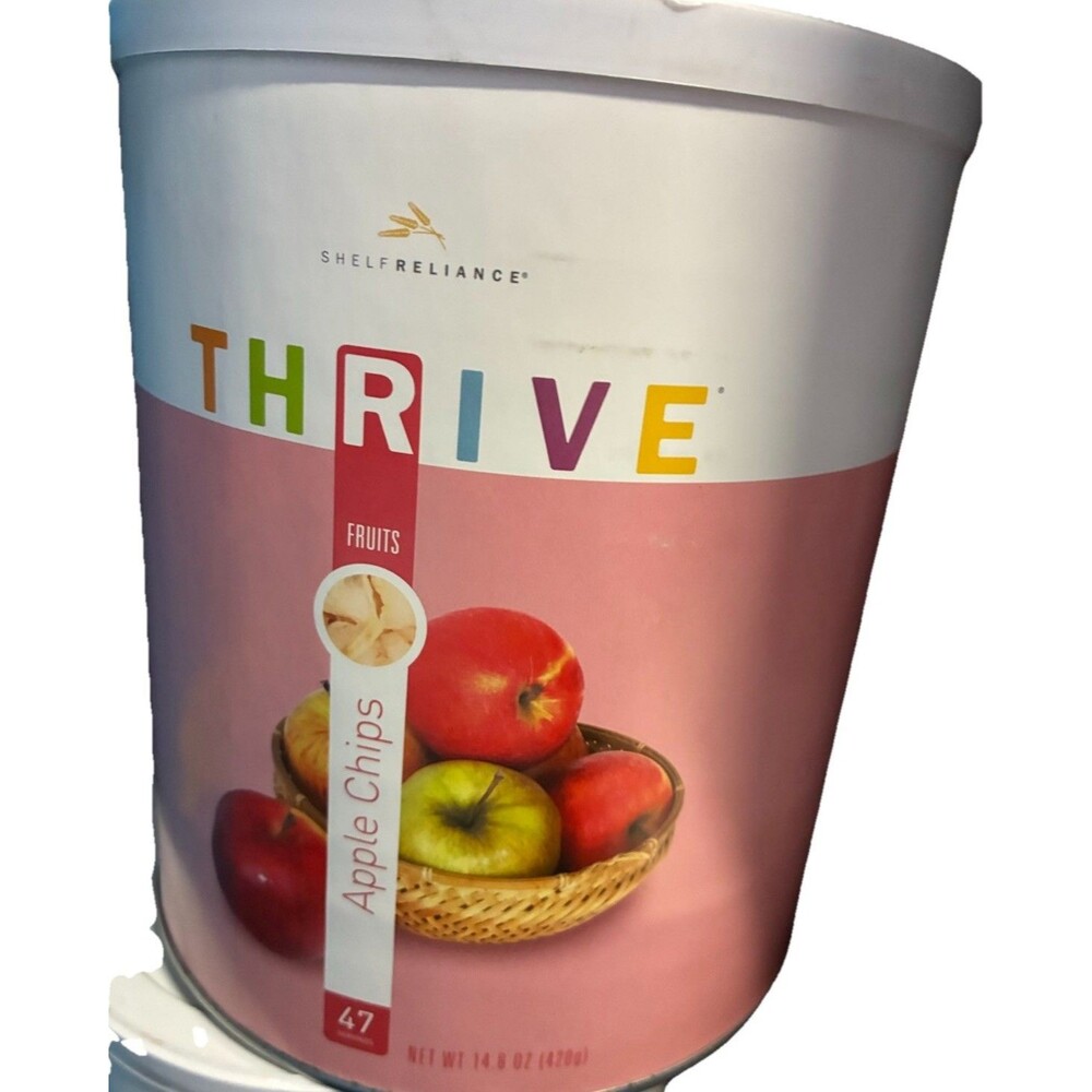 Thrive Emergency Food freeze dried Apple Chips Shelf Stable Food Exp. 2035